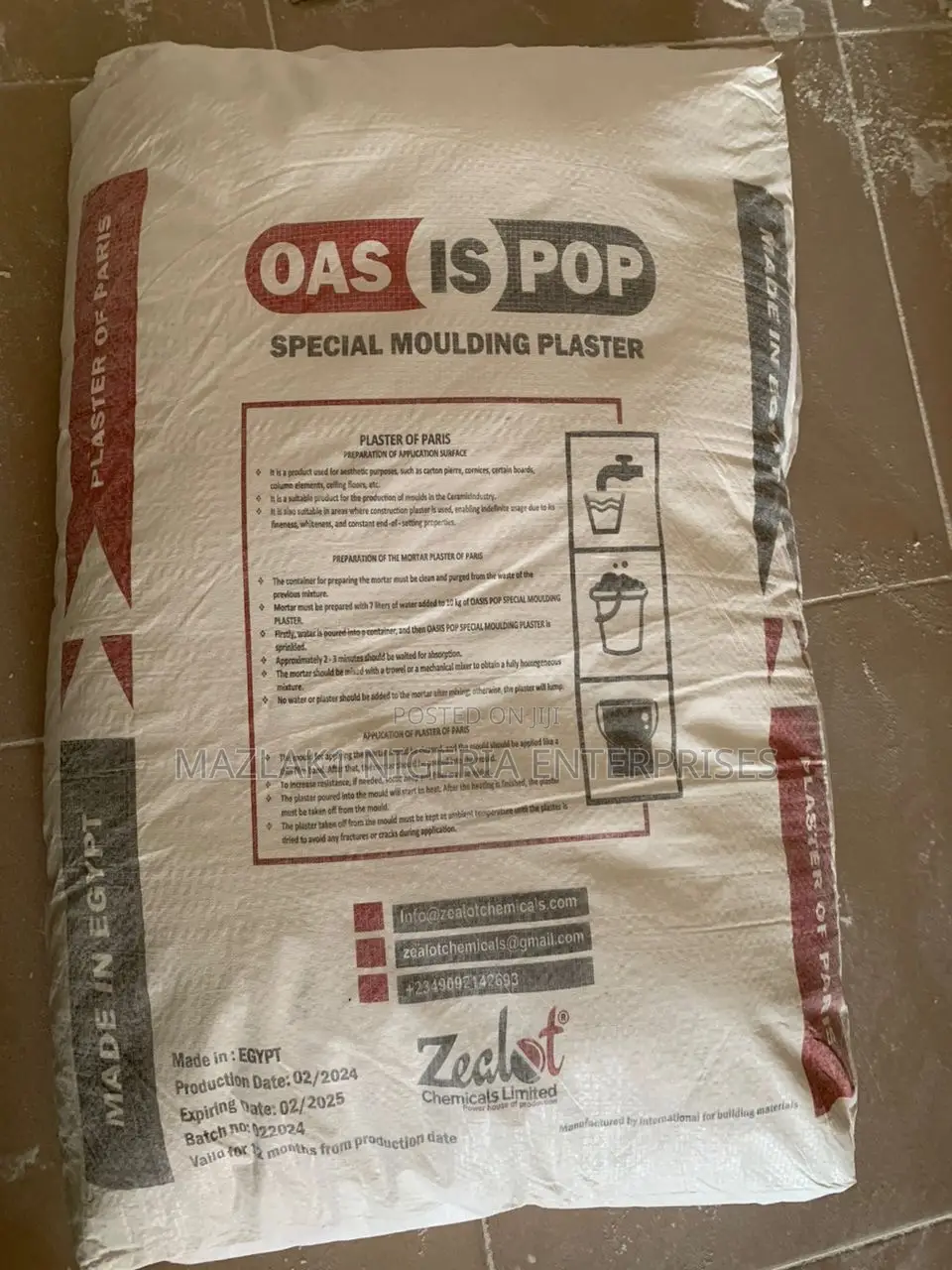 P.O.P Cement for Screeding and Ceiling