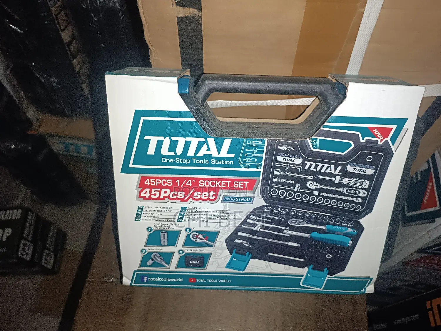 Total 45pcs 1/4" Socket Set