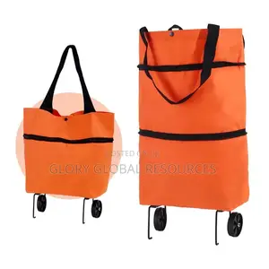 2-Way Collapsible Trolley Carrier Shopping Bag