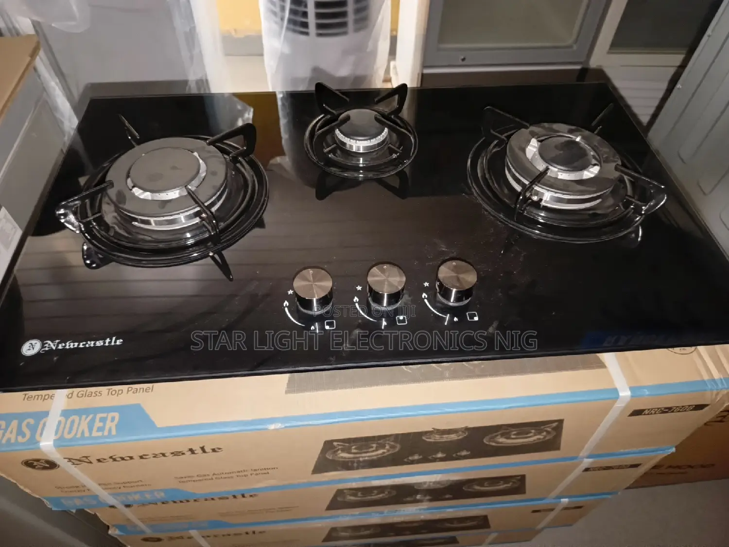 3 Gas Burners Glass