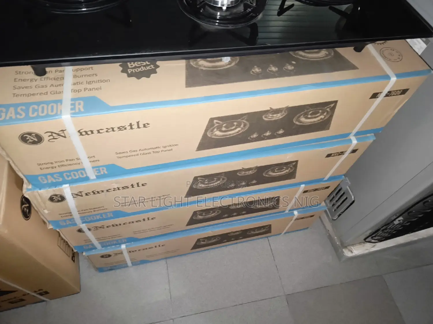 3 Gas Burners Glass
