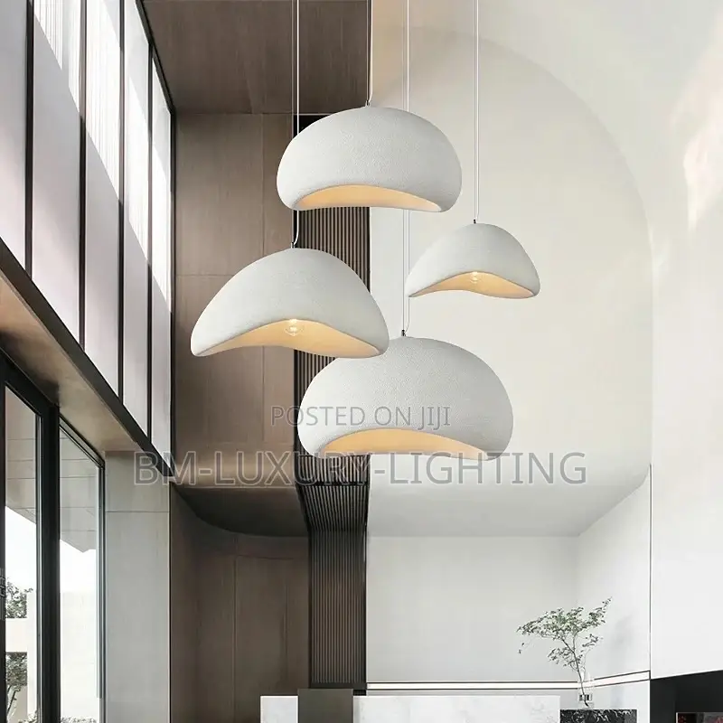 Nordic White 3/4 Chandelier Pendant (E27 Bulbs)