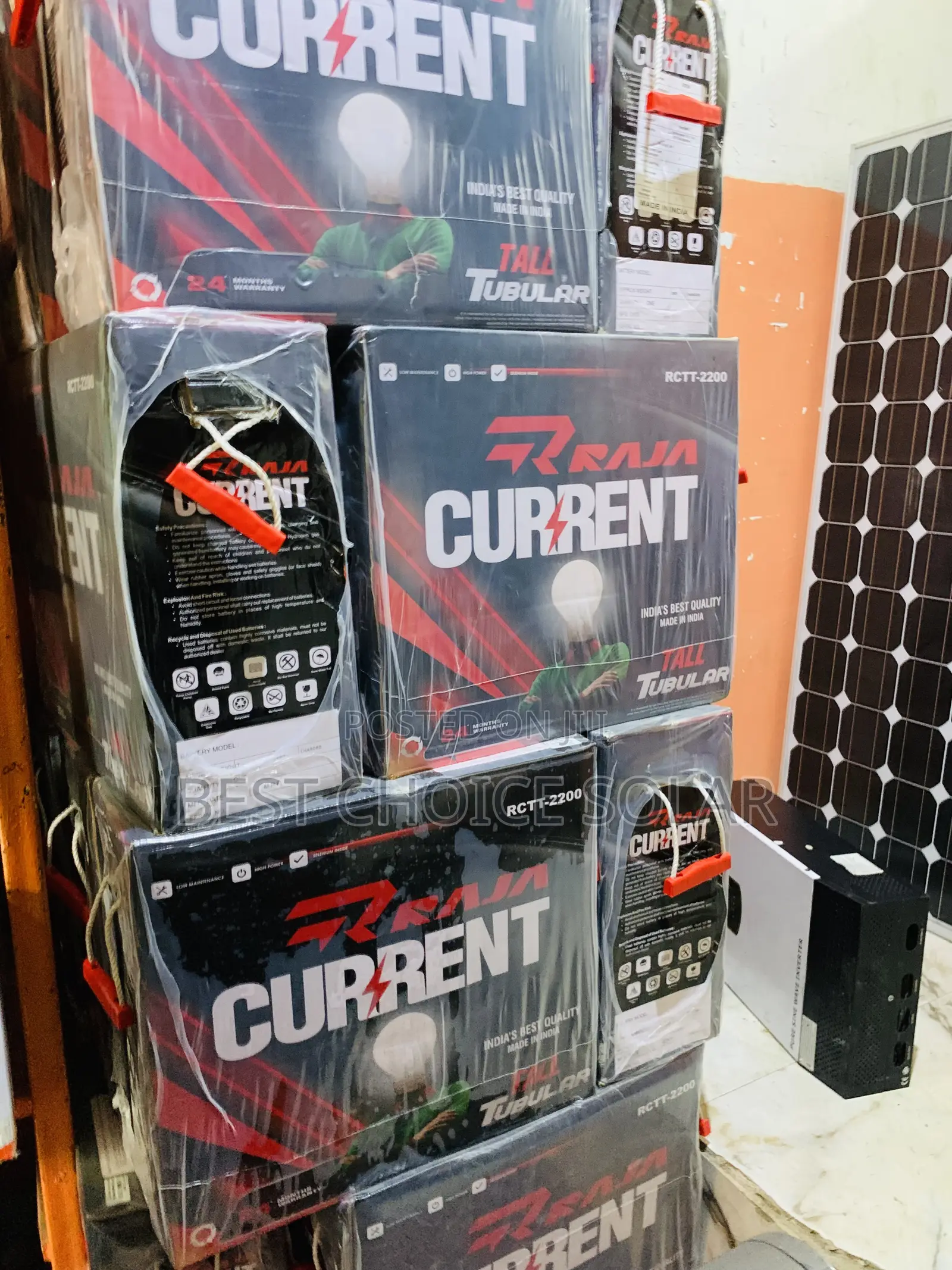 220ah12v Raja Current Tubuler Battery
