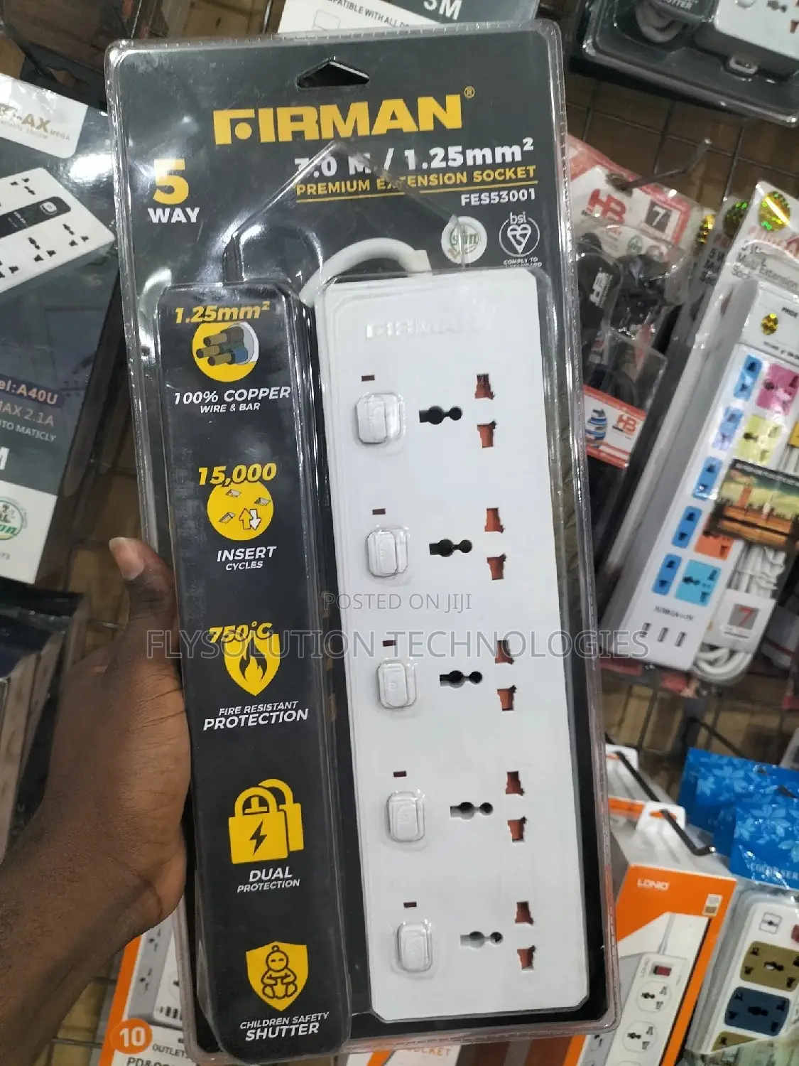 Original Firman 5way Extension Socket