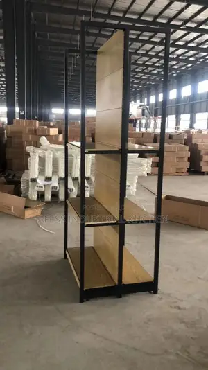 Brown Double Shelf