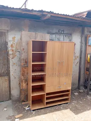 Wardrobe With Shoe and Bag Rack