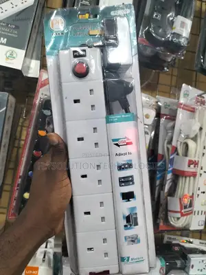 Power Strip 5 Ways Extension Socket Box With USB Ports