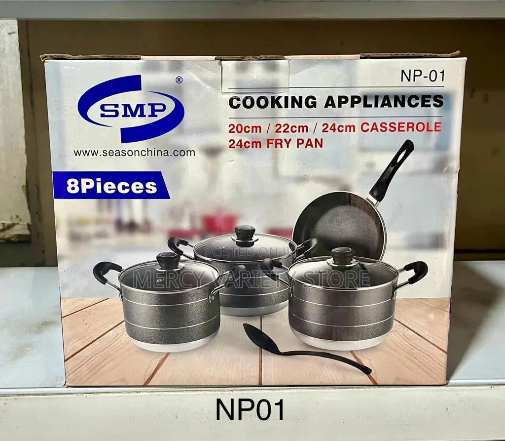 SMP Non-Stick Cookware Set - 8pcs