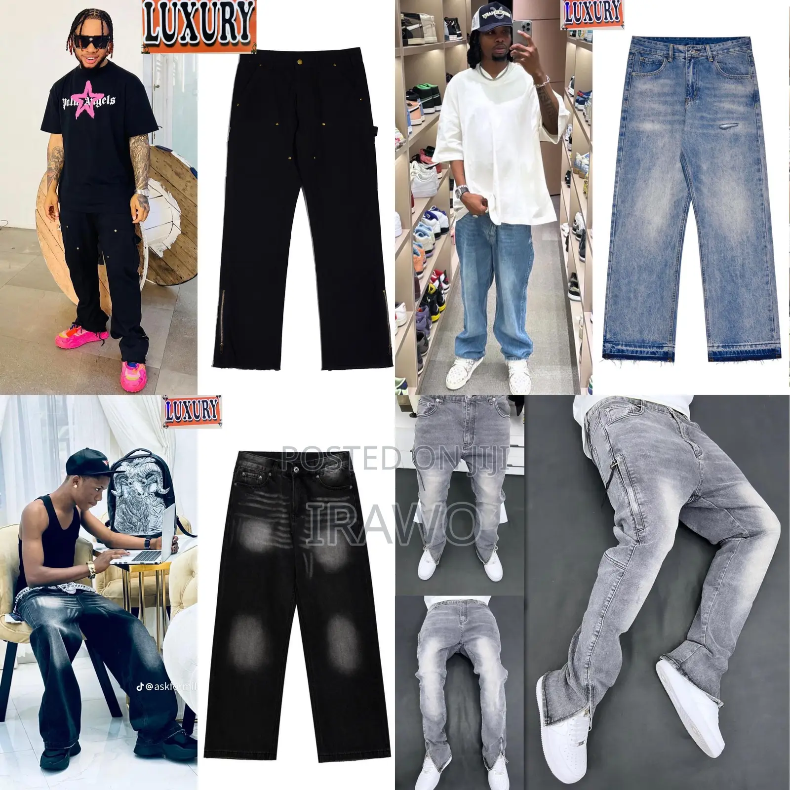 *Black Icon Style Relax Fit Jean