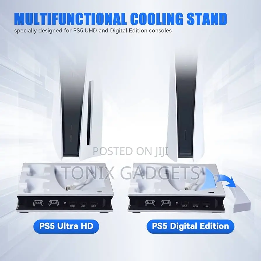 Multi-Function Cooling Charging Dock for PS5