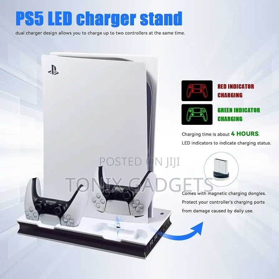 Multi-Function Cooling Charging Dock for PS5