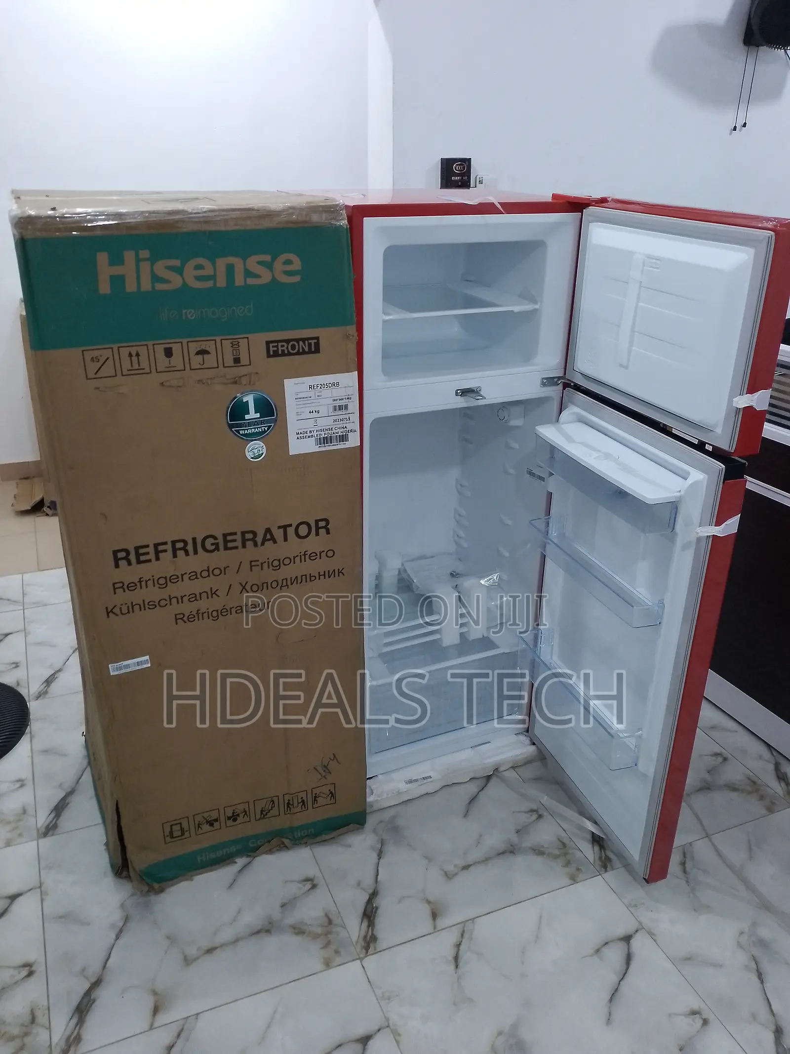 Hisense 204L,Low Noise Ref205drb - Refrigerator.