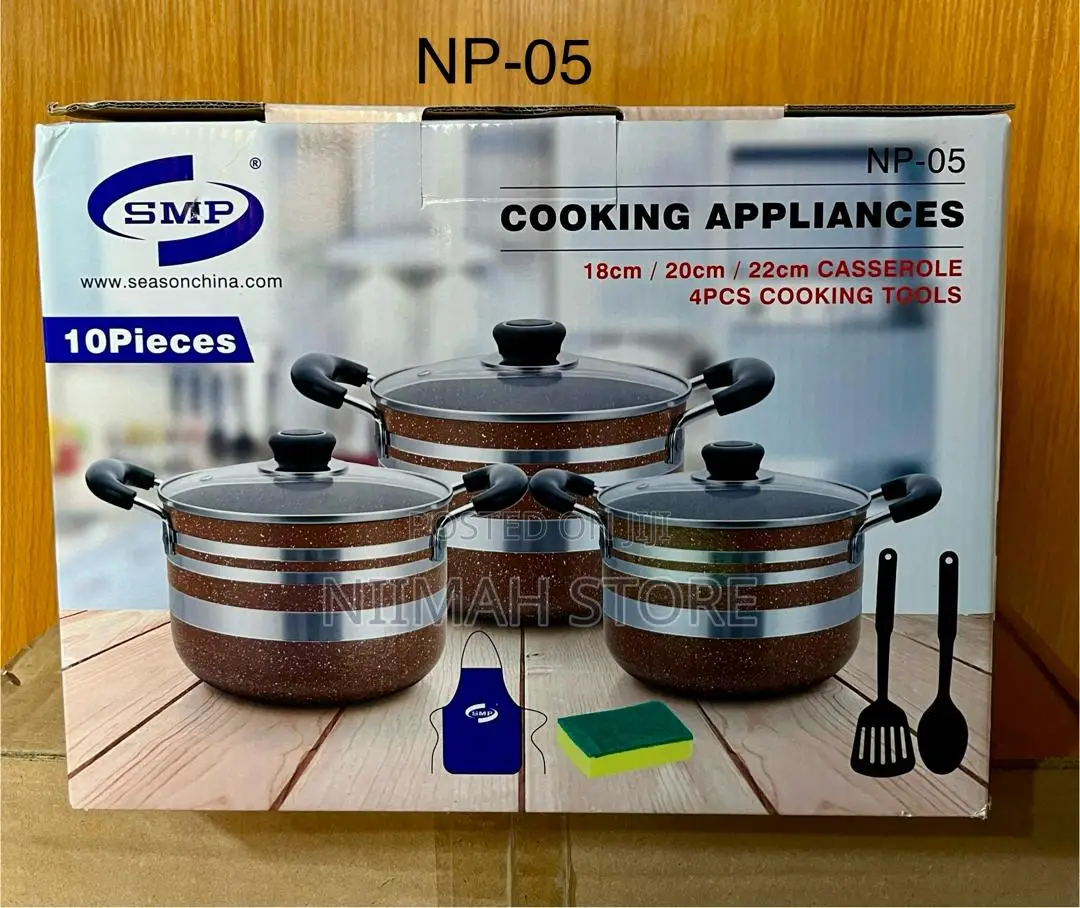 SMP Non-Stick Cookware Set - 10pieces