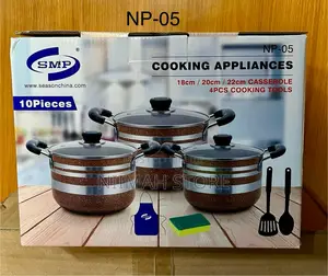 SMP Non-Stick Cookware Set - 10pieces