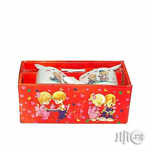 Val Printed Love Cup Spoon - White