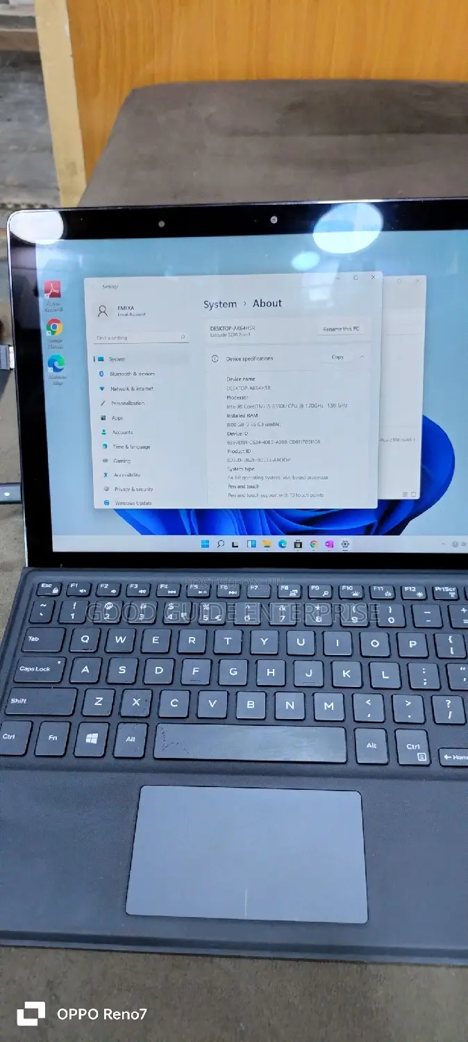 Laptop Dell Latitude 12 5280 8GB Intel Core I5 SSD 256GB