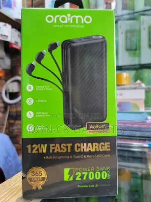Oraimo 27000mah 12W Fast Charging Power Bank