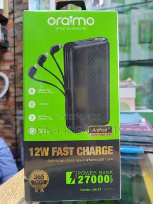 Oraimo 27000mah Fast Charging Power Bank