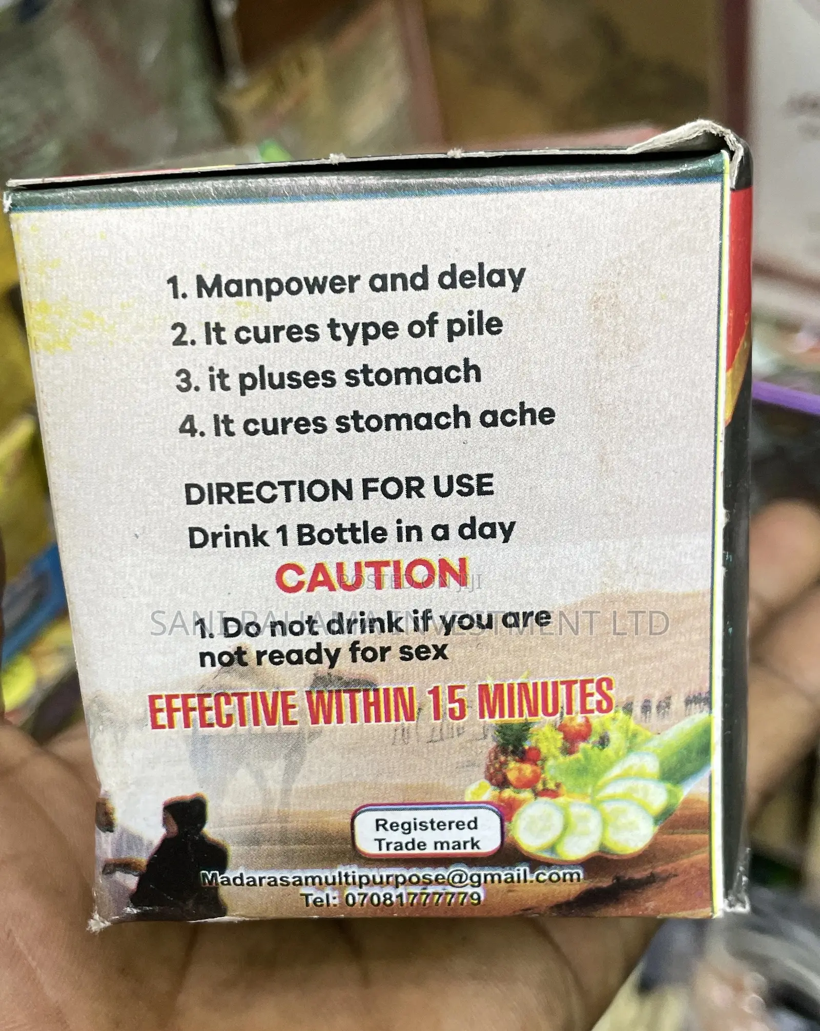 Number One PLUS Herbal Tea for Man Power and Delay