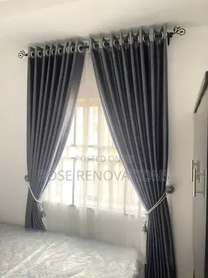 Dark Gray Colour Curtains at 4800 Per Yard