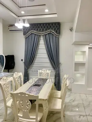 Gray Curtain With Board
