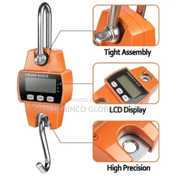 Electronic Heavy Duty Weight Hook Crane Hanging Scale 300kg