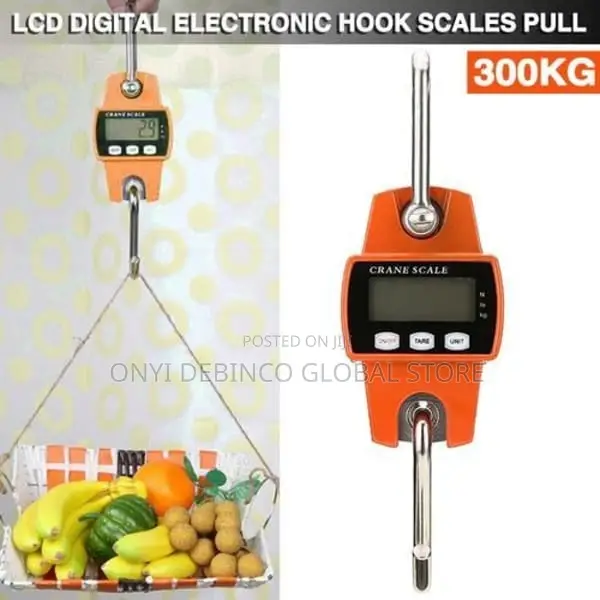 Electronic Heavy Duty Weight Hook Crane Hanging Scale 300kg