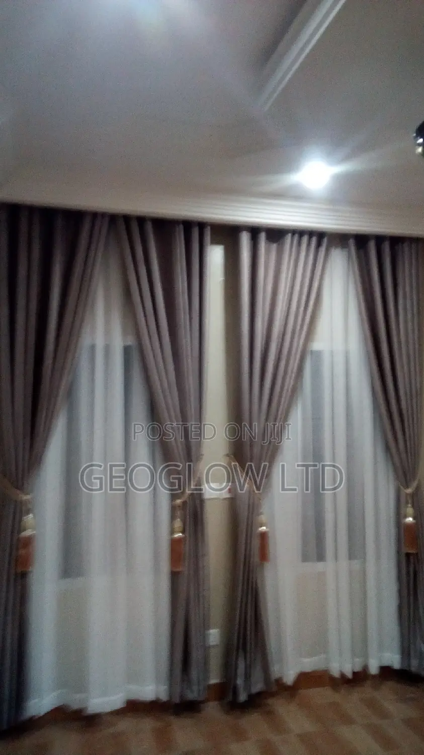 Quality Mint Gray Curtain