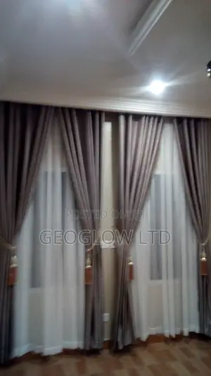 Quality Mint Gray Curtain