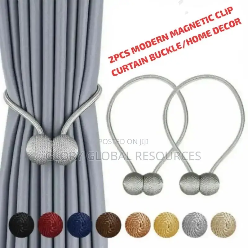 2pcs Modern Simple Curtain Magnetic Clip Buckle/Home Decor