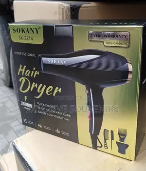 2600watts Professional Sokany Hairdryer With Accessories