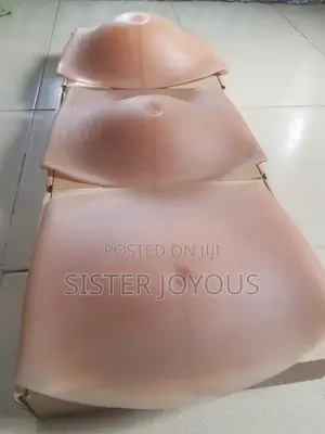 3 Stages Fair Skin Customized Silicone Fake Pregnancy