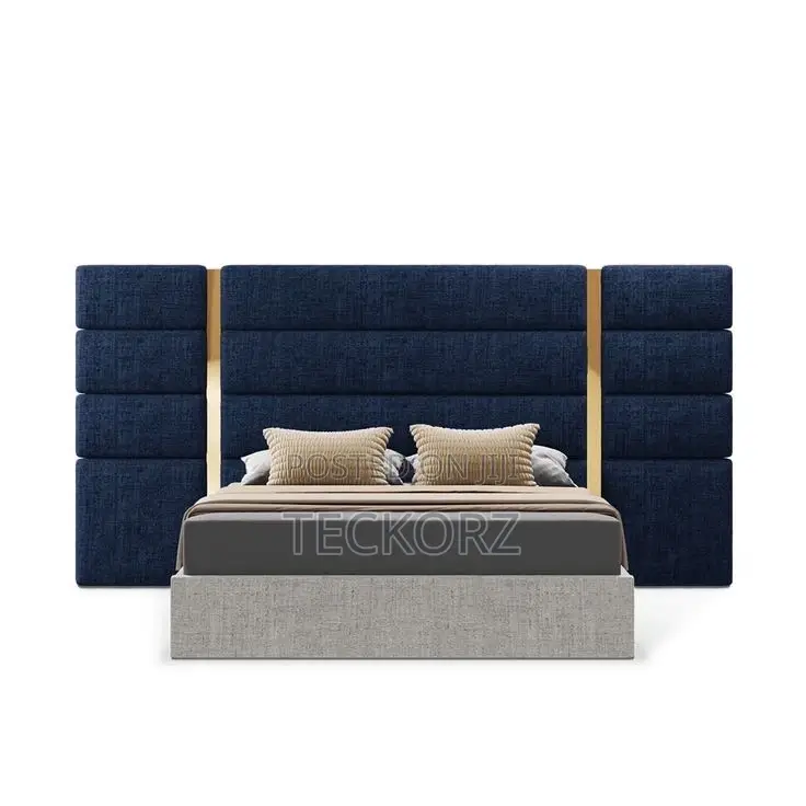 Upholstered Velvet Bed Frame With Headboard