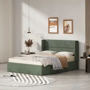 Upholstered Wing Back Bed Frame