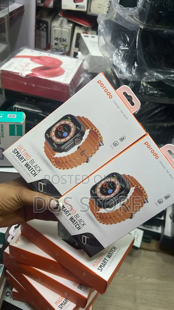Porodo Ultimo Black Smart Watch