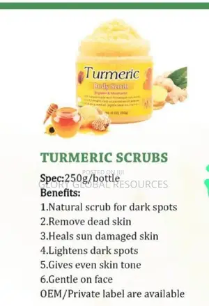 250gram Turmeric Body Scrub250gram Turmeric Body Scrub
