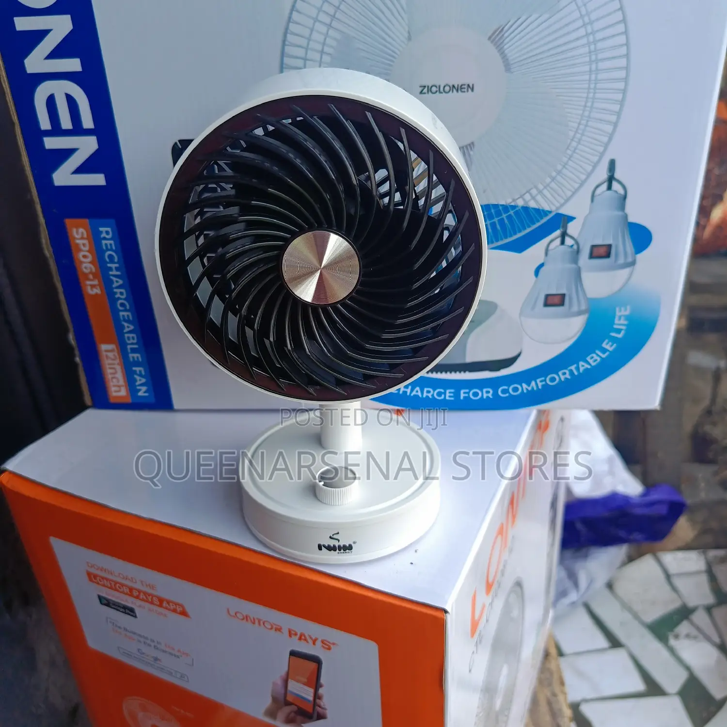 5" Rechargeable Fan