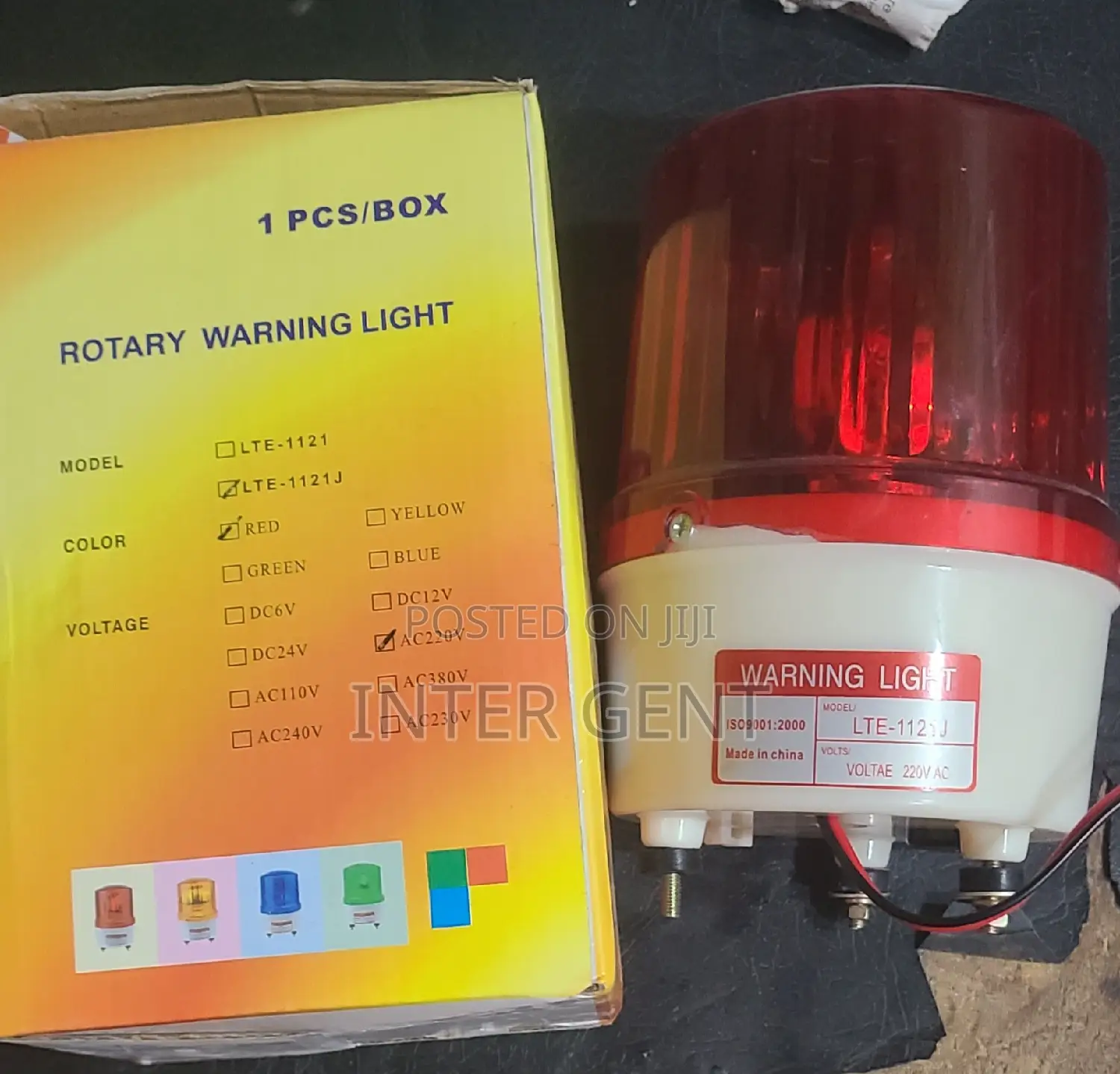 Revolving Warning Light 220vac Red