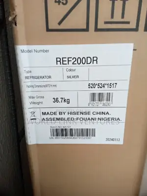 Hisense Refrigerator 2 Doors Ref 200dr
