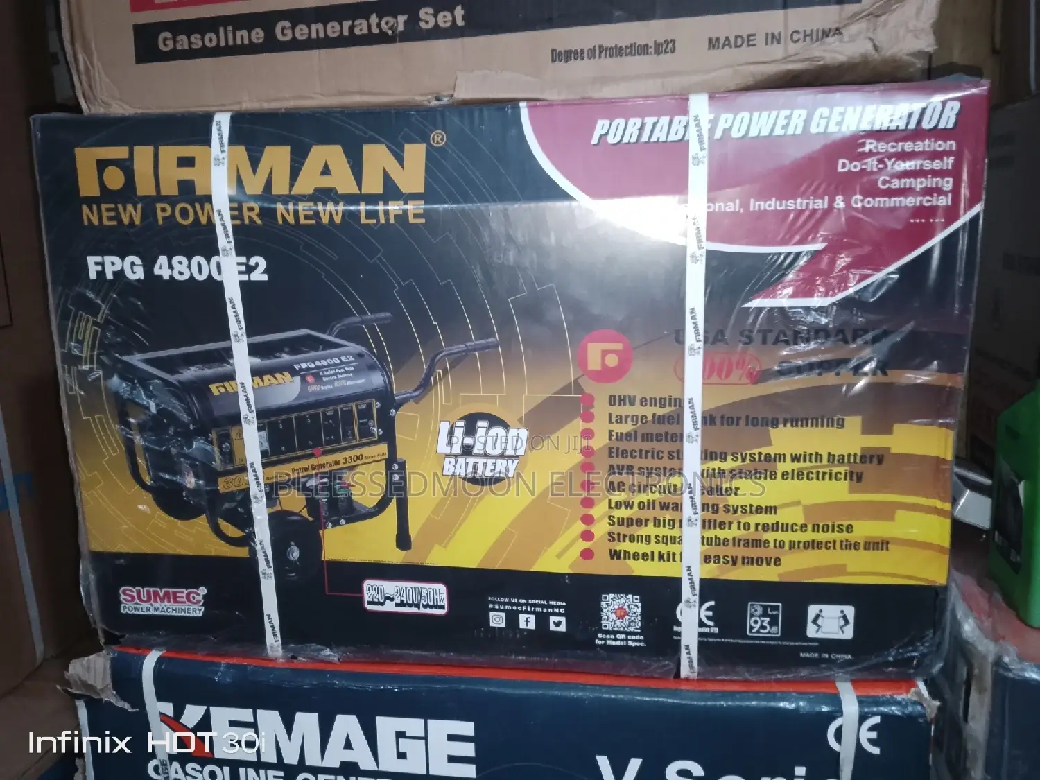 Firman Generator Cooper Coil Black 5.5kva