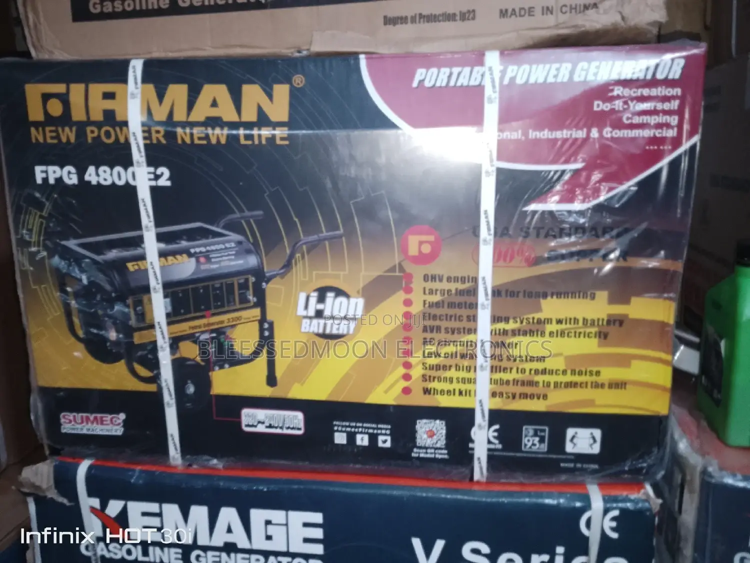 Firman Generator Cooper Coil Black 5.5kva