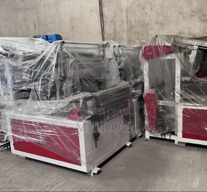 Double Deck Bag Making Machine With Conveyor System 2lines