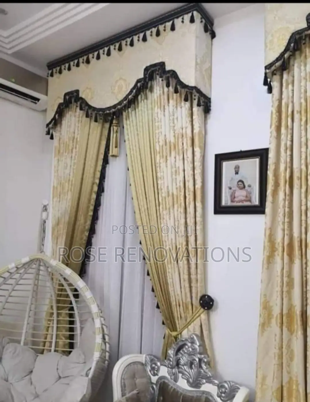 American Flowered Board Curtains
