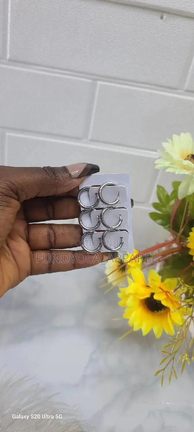 Mini Silver Loop Earring
