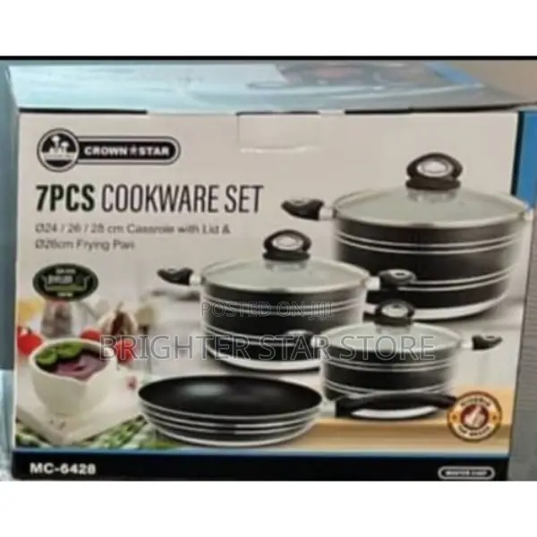 7pcs Non Stick Cookware Pots Set