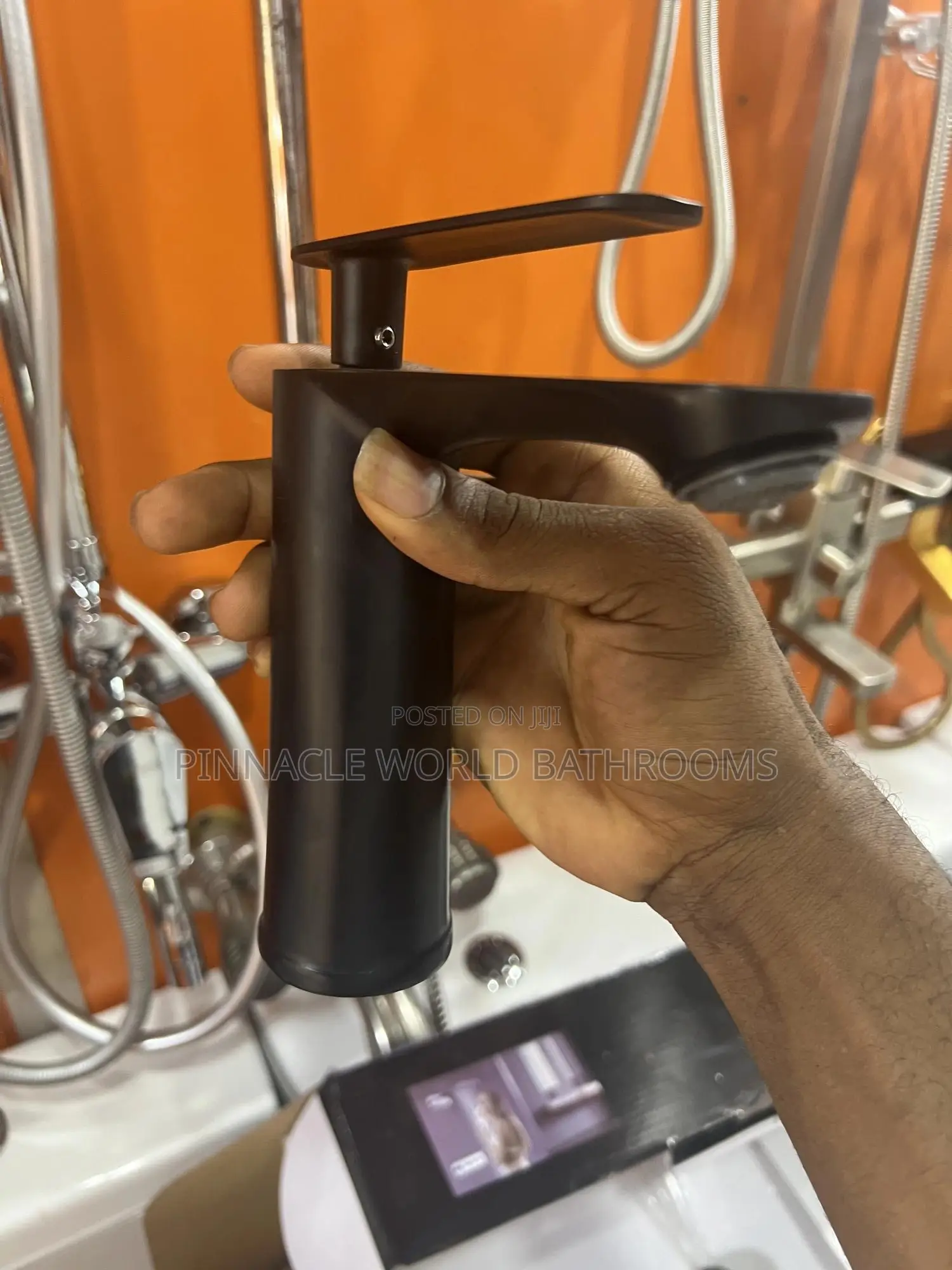 Super Black Basin Mixer Tap 008