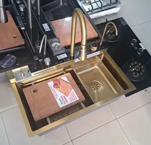 Luxury Piano Gold Kitchen Sink