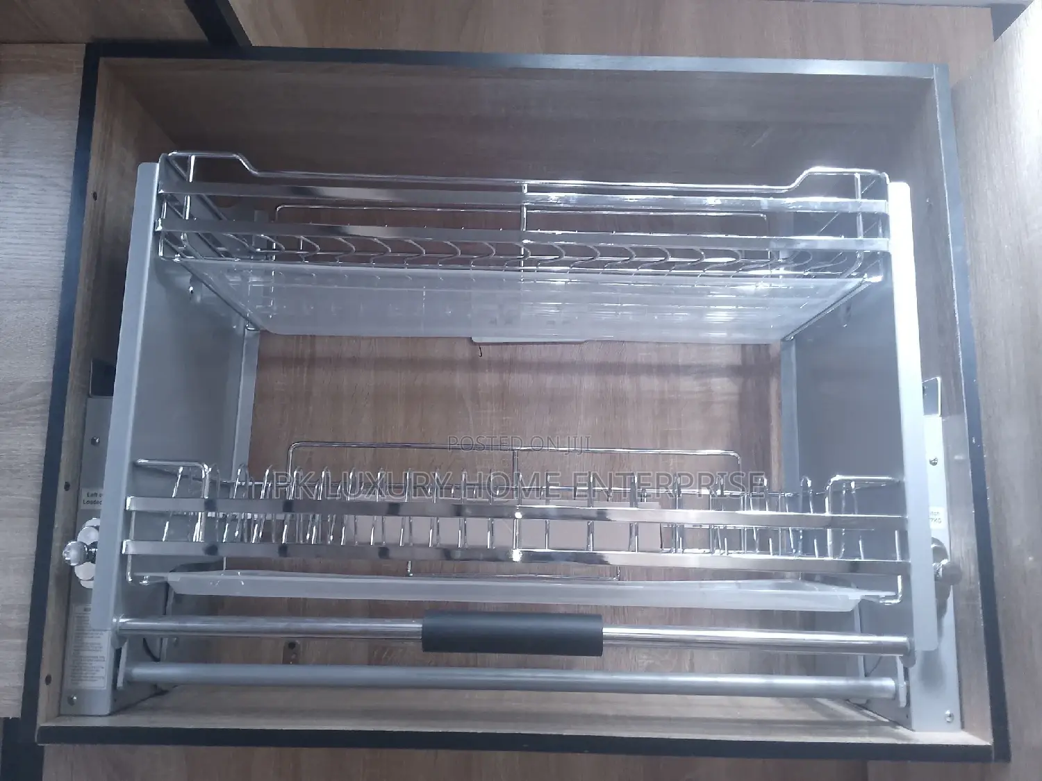 80cm Pull Down Plate Rack