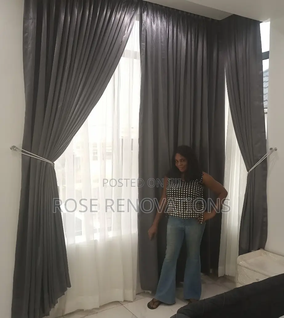 Dark Grey Italian Curtains