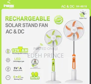 7ah Rechargeable Solar Fans